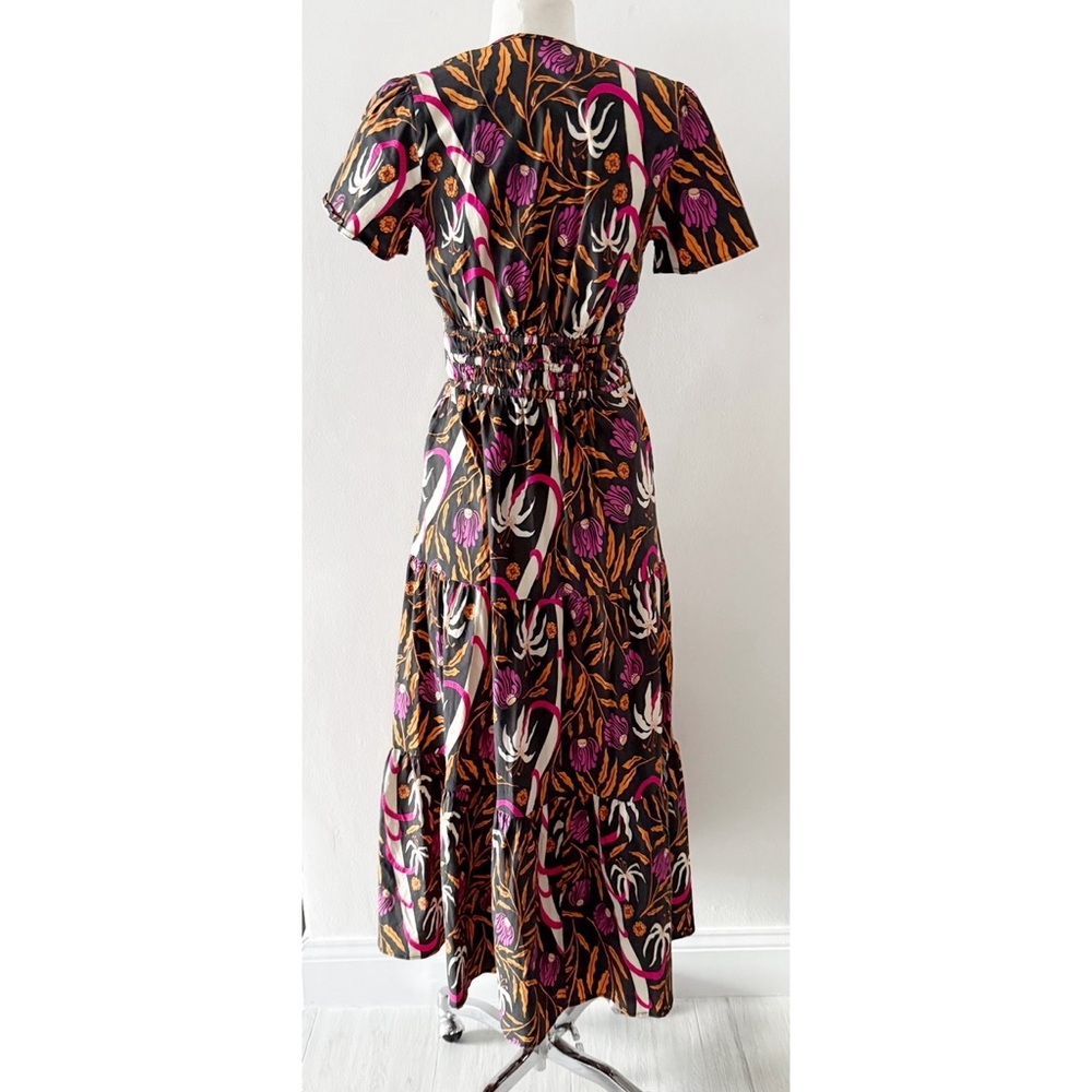 Sheridan French Eloise Maxi Dress in Botanical Black Multi Size Medium (M) - Picture 5 of 11